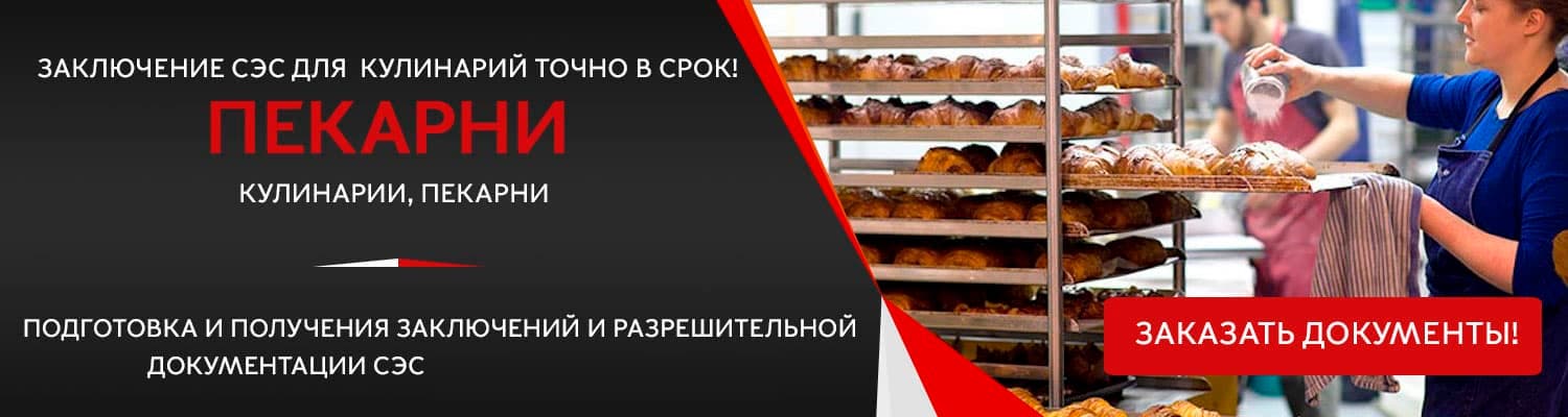 Документы для открытия пекарни в Троицке
